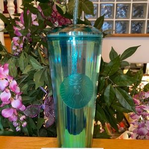 Starbucks 2021 teal blue dome top tumbler BNWT